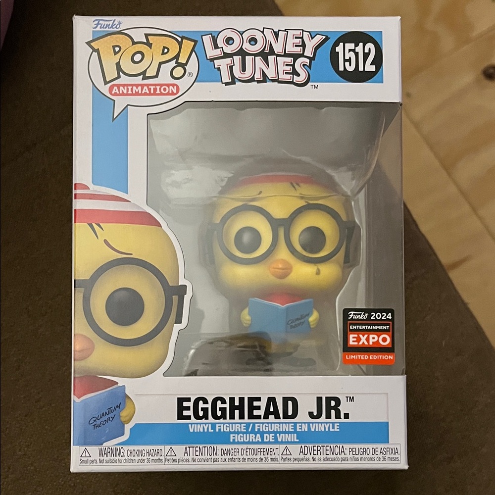 Funko Looney Tunes Egghead Jr. with Glasses and Book